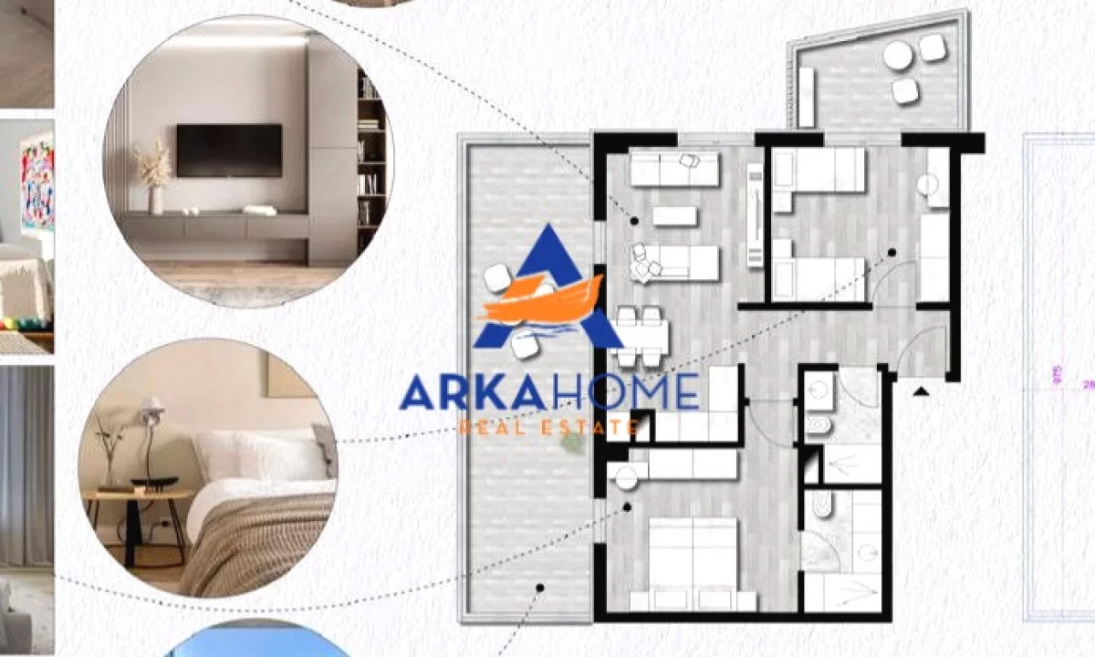 Shtepi ne shitje Apartament ne Tirane, 2+1, Mobilimi Bosh, pa mobiluar, Pagesa 214,985  Euro.