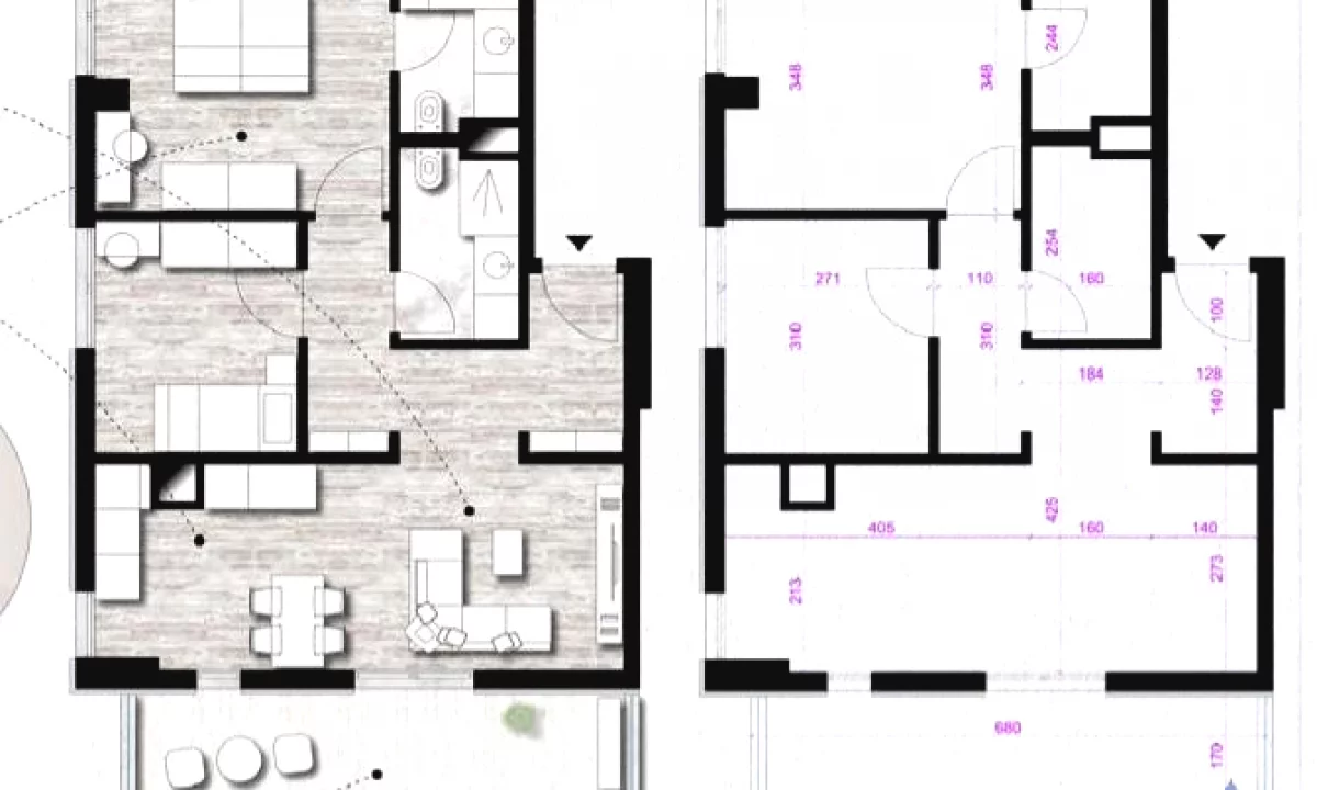 Shtepi ne shitje Apartament ne Tirane, 2+1, Mobilimi Bosh, pa mobiluar, Pagesa 228,412  Euro.