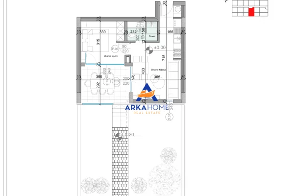 Shtepi ne shitje Apartament ne Durres, 1+1, Mobilimi Bosh, pa mobiluar, Pagesa 205,000  Euro.