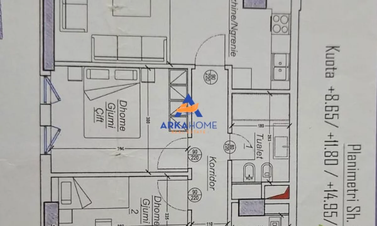 Shtepi ne shitje Apartament ne Tirane, 3+1, Mobilimi Bosh, pa mobiluar, Pagesa 190,000  Euro.