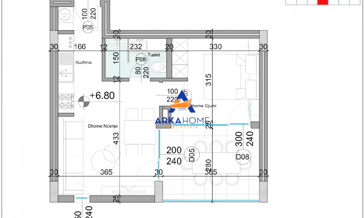 Apartment for sale in Durres 1+1, Emty