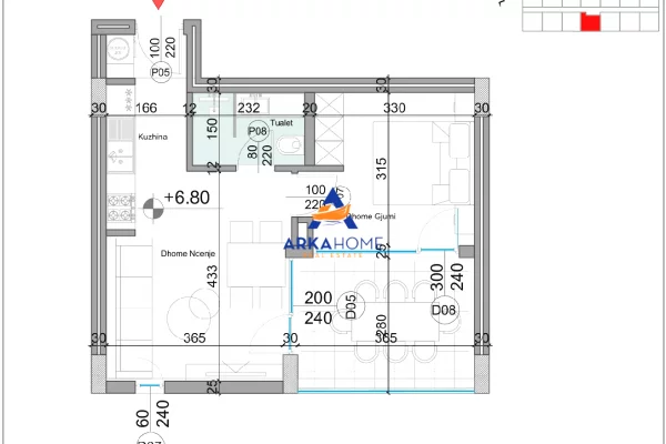 SHITET APARTAMENT 1+1+BALLKON "DURRES, HAMALLAJ" 190.000 EURO