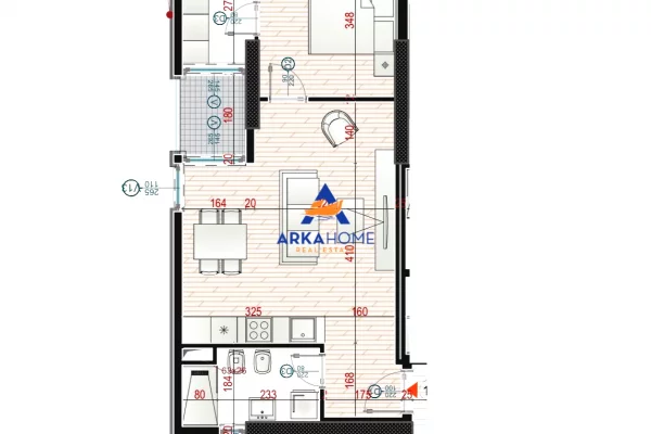 Shtepi ne shitje Apartament ne Tirane, 1+1, Mobilimi E mobiluar, Pagesa 342,000  Euro.