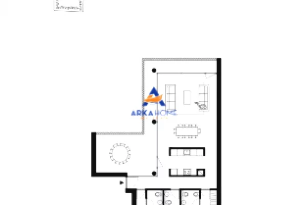 Shtepi ne shitje Apartament ne Tirane, 2+1, Mobilimi Bosh, pa mobiluar, Pagesa 358,624  Euro.