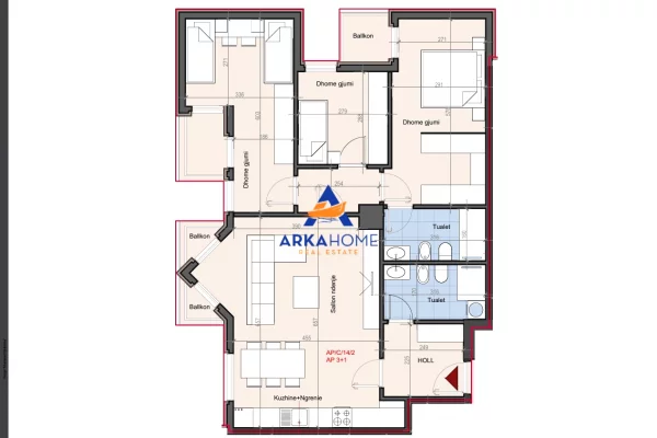 Shtepi ne shitje 3+1 ne Tirane - 377,500 Euro