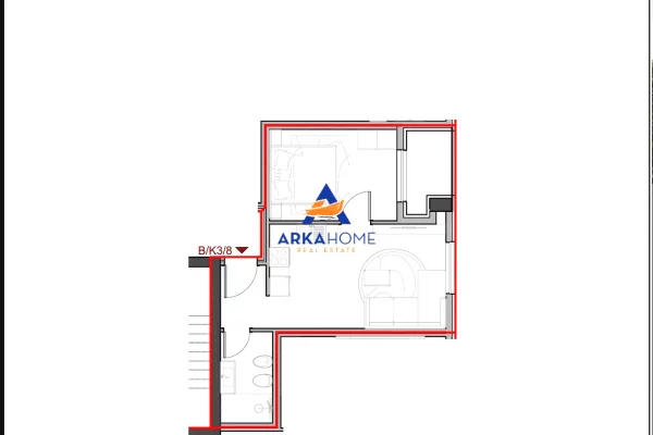 SHITET APARTAMENT 1+1+ BALLKON "PASKUQAN" 56.280 EURO