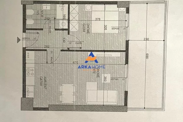 Shtepi ne shitje 1+1 ne Tirane - 128,340 Euro