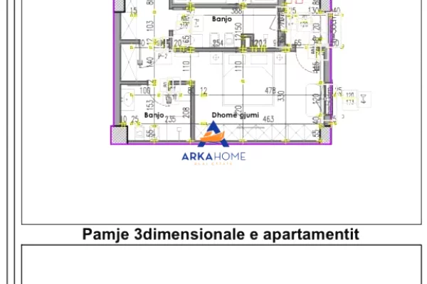 Shtepi ne shitje Apartament ne Tirane, 2+1, Mobilimi Bosh, pa mobiluar, Pagesa 241,000  Euro.