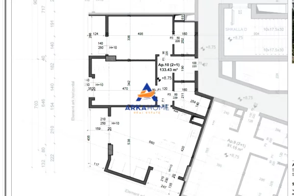 Shtepi ne shitje 2+1 ne Tirane - 202,620 Euro