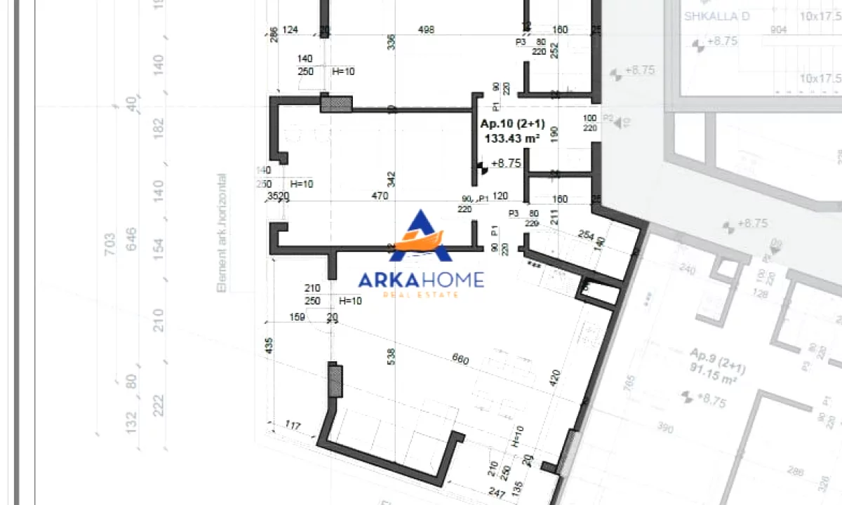 Appartamento in vendita a Tirana 2+1, Vuoto