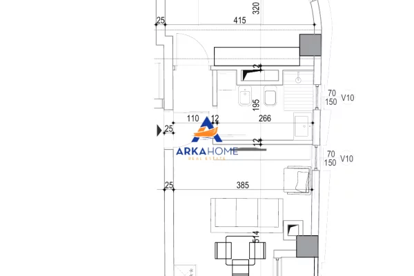 House for Sale 1+1 in Tirana - 198,640 Euro