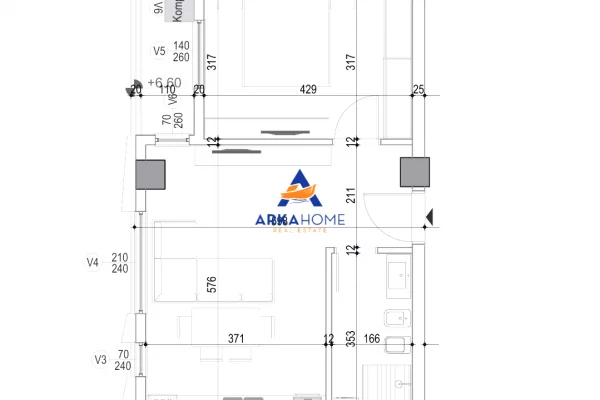 House for Sale 1+1 in Tirana - 246,289 Euro