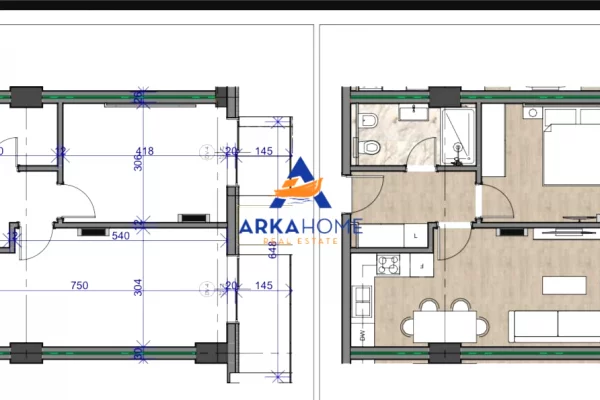 Shtepi ne shitje Apartament ne Durres, 1+1, Mobilimi Bosh, pa mobiluar, Pagesa 99,470  Euro.