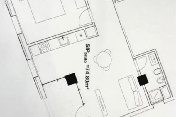 SHITET APARTAMENT 1+1+BALLKON 