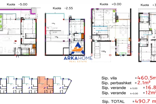 SHITET VILE ME PISHINE 3 KATE "KODRA E DIELLIT 1" 1.050.000 EURO