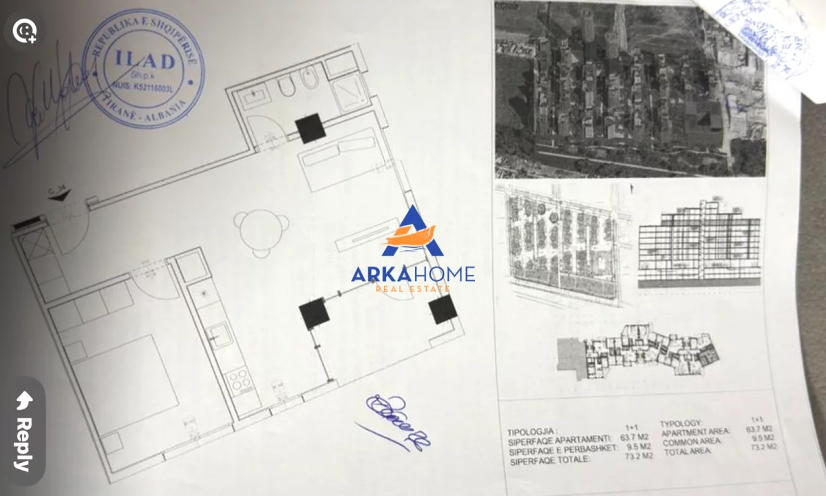 Shtepi ne shitje Apartament ne Tirane, 1+1, Mobilimi Bosh, pa mobiluar, Pagesa 79,000  Euro.