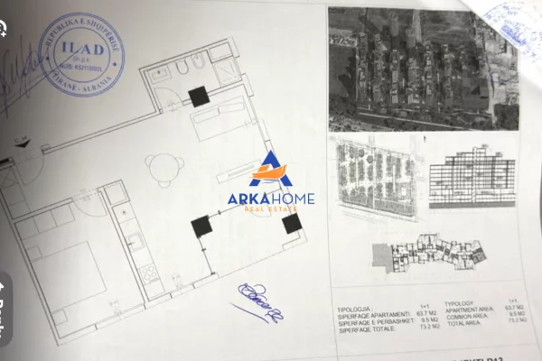 SHITET APARTAMENT 1+1 "RIVER PARK RESIDENCE" 79000 EURO