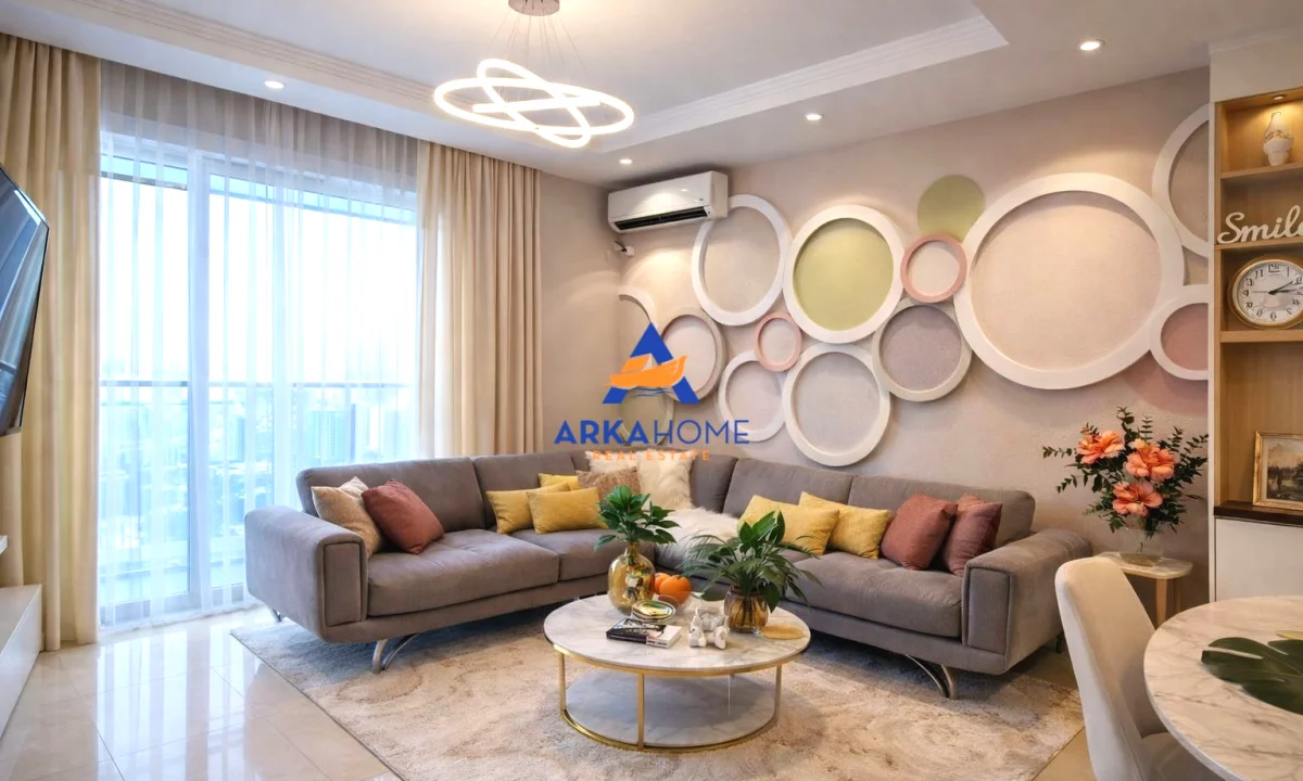 Shtepi ne shitje Apartament ne Tirane, 2+1, Mobilimi E mobiluar, Pagesa 609,600  Euro.