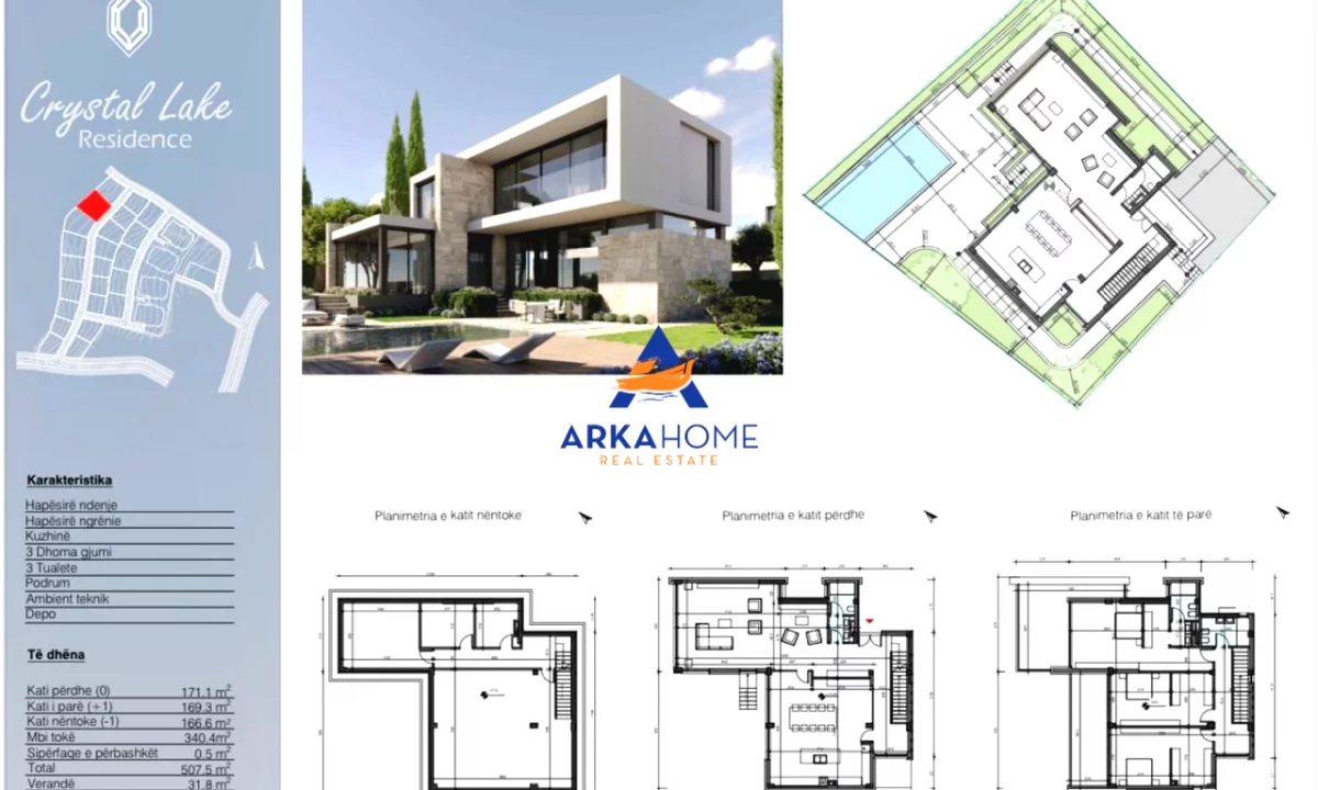 Shtepi ne shitje Vila Luksoze ne Tirane, 3+1, Mobilimi Bosh, pa mobiluar, Pagesa 1,512,046  Euro.