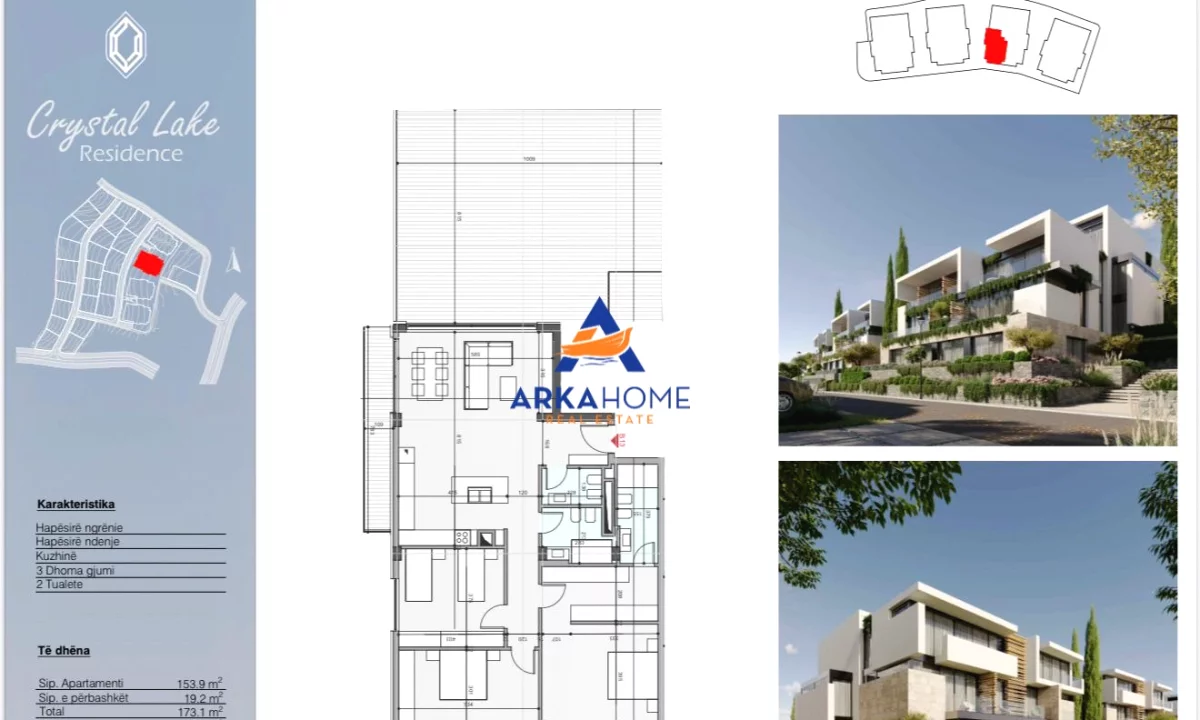 Shtepi ne shitje Apartament ne Tirane, 2+1, Mobilimi Bosh, pa mobiluar, Pagesa 454,355  Euro.