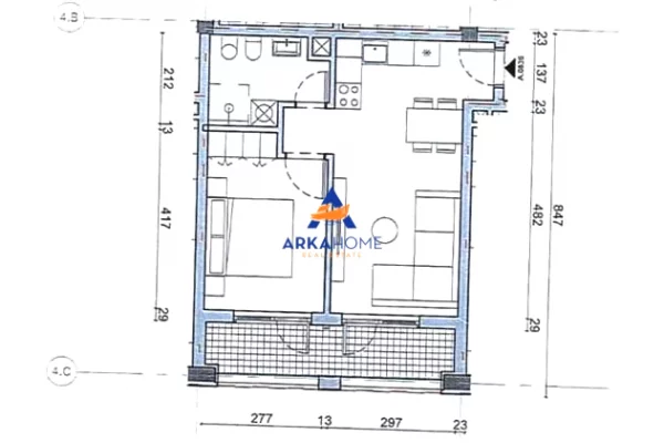 Apartment for rent in Tirana 1+1, Furnished