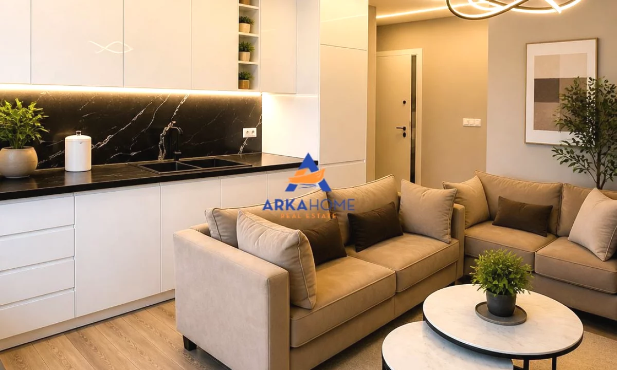 Shtepi ne shitje Apartament ne Tirane, 1+1, Mobilimi E mobiluar, Pagesa 178,947  Euro.