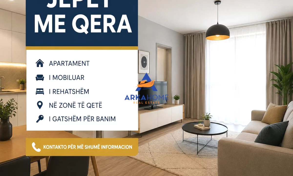 Shtepi me qera Apartament ne Tirane, 2+1, Mobilimi Bosh, pa mobiluar, Pagesa 500  Euro.