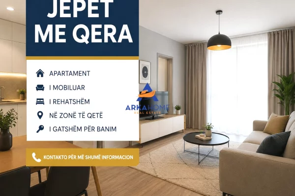 JEPET APARTAMENT ME QERA 2+1+BALLKONE "FRESK' 500 EURO