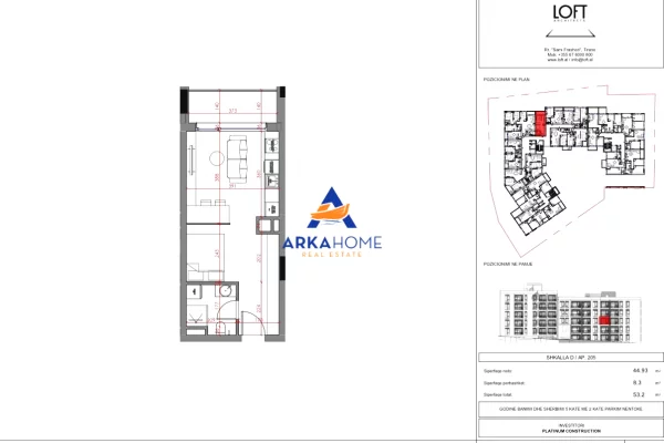 Shtepi ne shitje 1+1 ne Tirane - 66,000 Euro