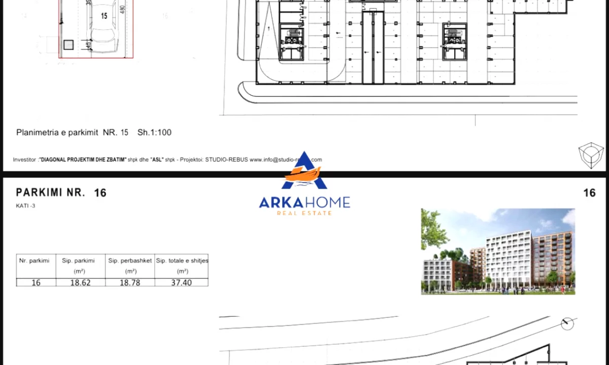 SHITEN 2 GARAZHDE NGA 37M2 "ASL 2" 250000 EURO SECILI