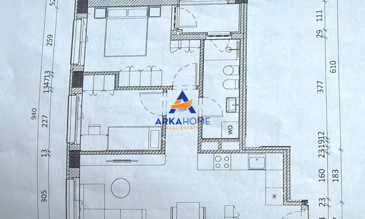 Shtepi ne shitje Apartament ne Tirane, 1+1, Mobilimi Bosh, pa mobiluar, Pagesa 104,000  Euro.
