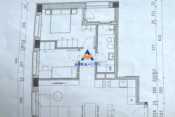 Shtepi ne shitje 1+1 ne Tirane - 104,000 Euro