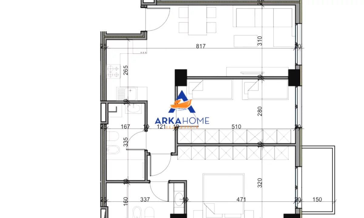 Shtepi ne shitje Apartament ne Tirane, 2+1, Mobilimi Bosh, pa mobiluar, Pagesa 130,000  Euro.
