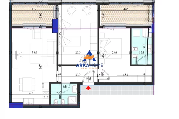 Shtepi ne shitje Apartament ne Tirane, 2+1, Mobilimi Bosh, pa mobiluar, Pagesa 219,600  Euro.