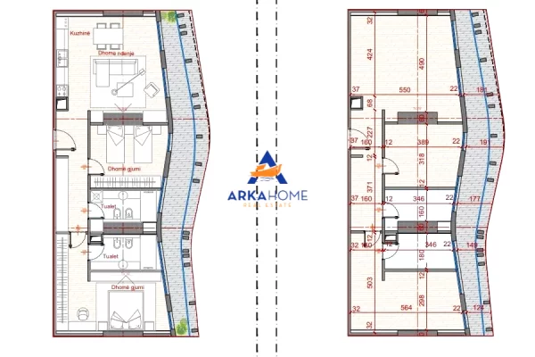 Shtepi ne shitje Apartament ne Tirane, 2+1, Mobilimi Bosh, pa mobiluar, Pagesa 284,500  Euro.