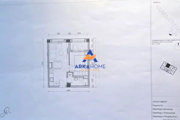 Apartment for sale in Tirana 1+1, Emty