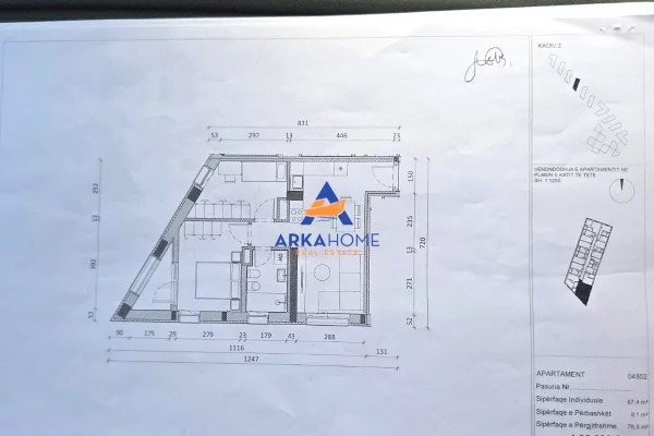 Apartment for sale in Tirana 2+1, Emty