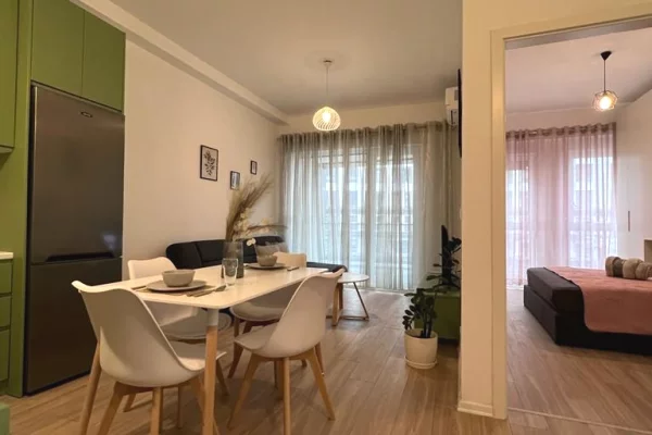 Shtepi me qera Apartament ne Tirane, 1+1, Mobilimi E mobiluar, Pagesa 700  Euro.