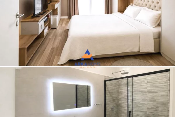 Shtepi me qera Apartament ne Tirane, 1+1, Mobilimi E mobiluar, Pagesa 1,200  Euro.