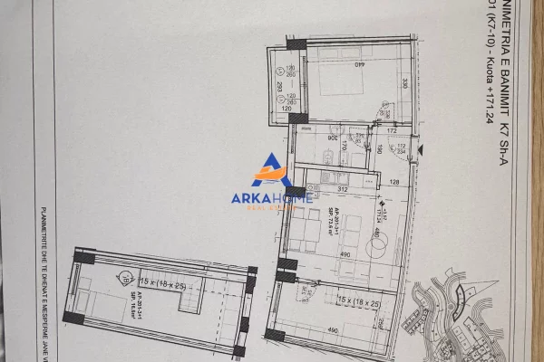 SHITET APARTAMENT 2+1 "KODRA E DIELLIT" 198650 EURO