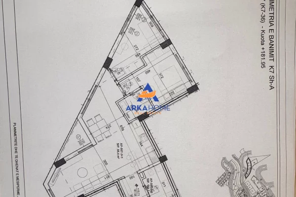 SHITET APARTAMENT 2+1 "KODRA E DIELLIT" 194600 EURO
