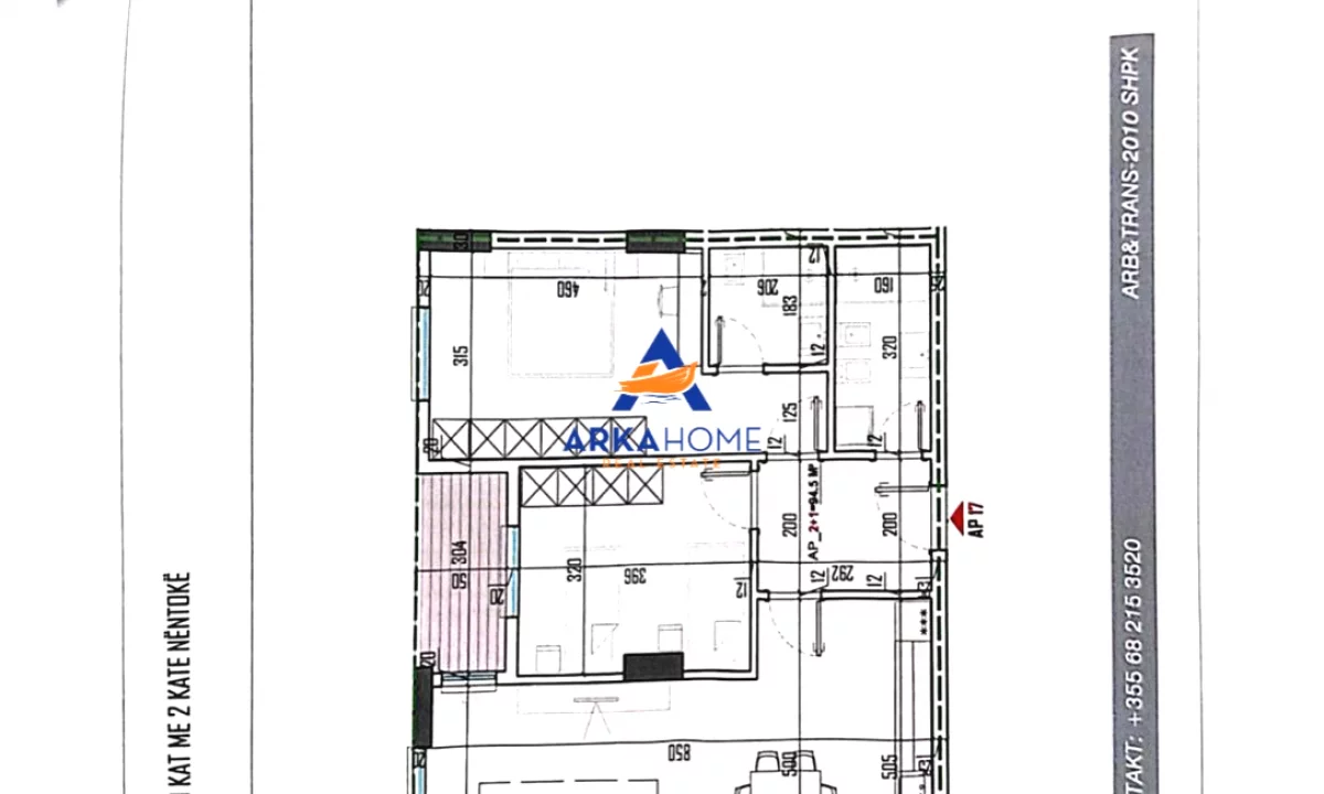Shtepi ne shitje Apartament ne Tirane, 2+1, Mobilimi Bosh, pa mobiluar, Pagesa 132,700  Euro.