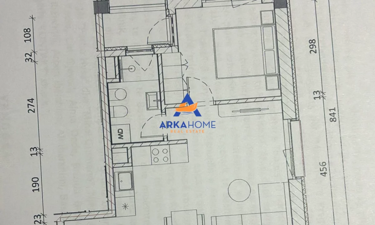 Shtepi ne shitje Apartament ne Tirane, 1+1, Mobilimi Bosh, pa mobiluar, Pagesa 99,000  Euro.
