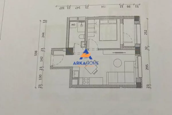 Apartment for rent in Tirana 1+1, Emty