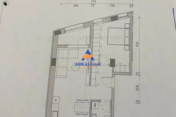 Shtepi ne shitje Apartament ne Tirane, 1+1, Mobilimi Bosh, pa mobiluar, Pagesa 169,600  Euro.