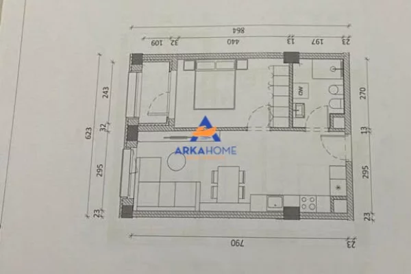 Shtepi ne shitje Apartament ne Tirane, 1+1, Mobilimi E mobiluar, Pagesa 93,200  Euro.