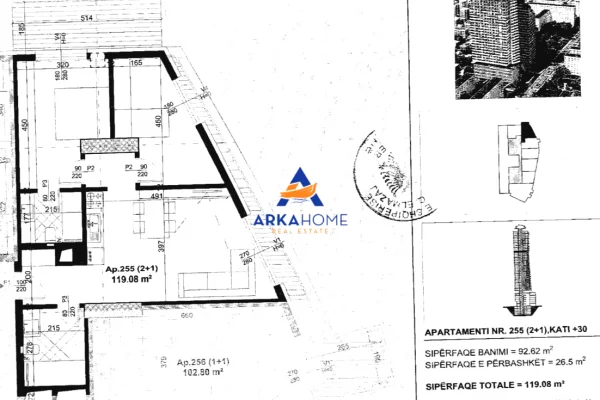 Shtepi ne shitje Apartament ne Tirane, 2+1, Mobilimi E mobiluar, Pagesa 322,000  Euro.