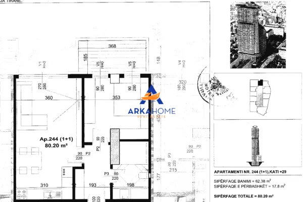 Shtepi ne shitje Apartament ne Tirane, 1+1, Mobilimi E mobiluar, Pagesa 216,000  Euro.
