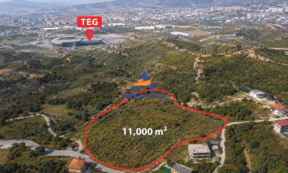 TRUALL PER SHITJE 11.000 M2 "NE MJULL BATHORE, FARKE" 1.265.000 EURO