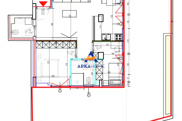 Shtepi ne shitje Apartament ne Tirane, 2+1, Mobilimi Bosh, pa mobiluar, Pagesa 189,602  Euro.